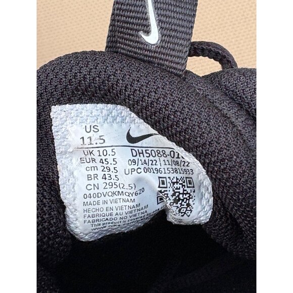 NIKE MENS SIZE 11.5 VAPOR EDGE SHARK 2 FOOTBALL OUTDOOR CLEATS FASTFLEX BLACK - Picture 8 of 9